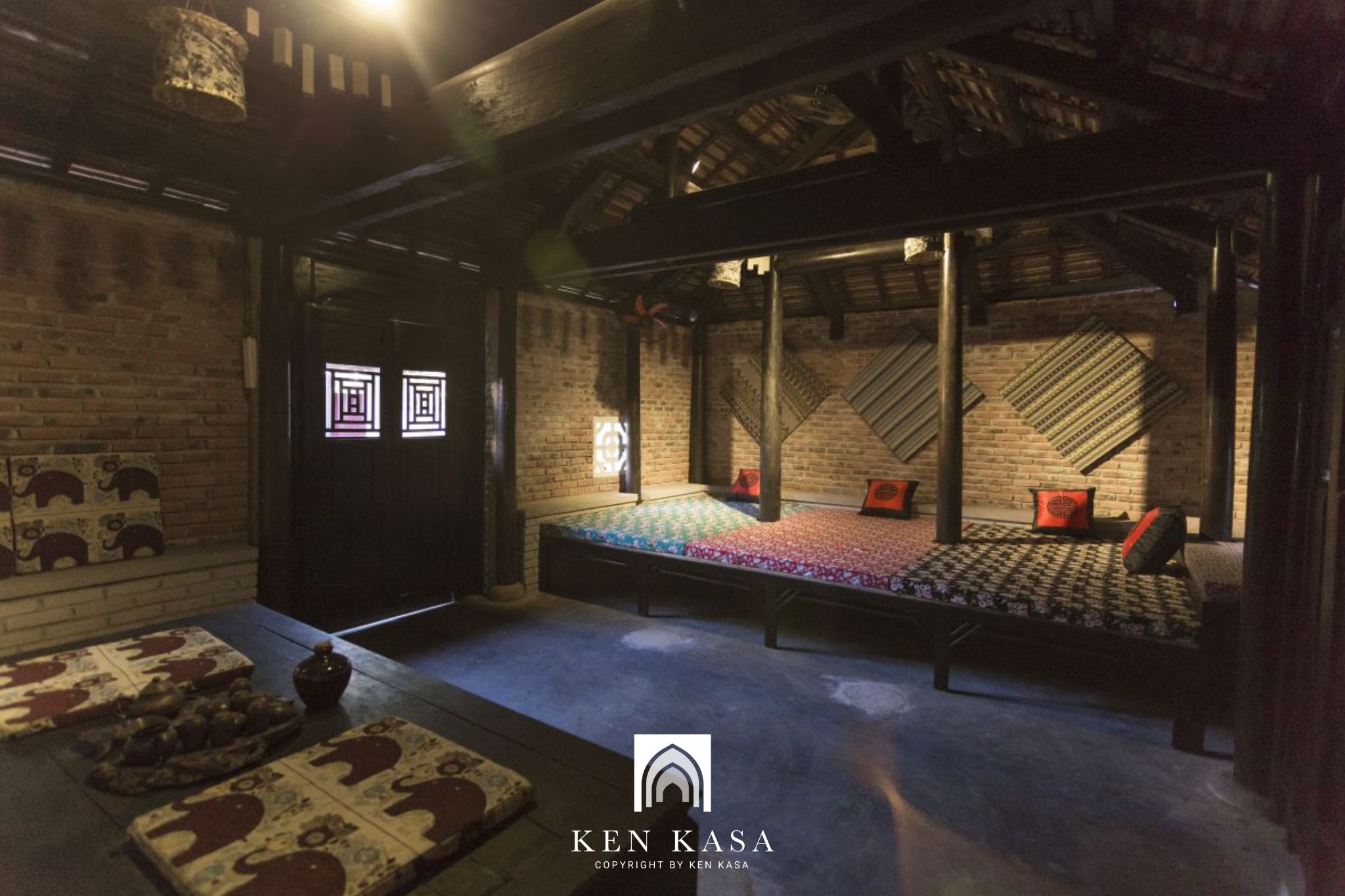 mẫu thiết kế phòng homestay phong cách rusitc